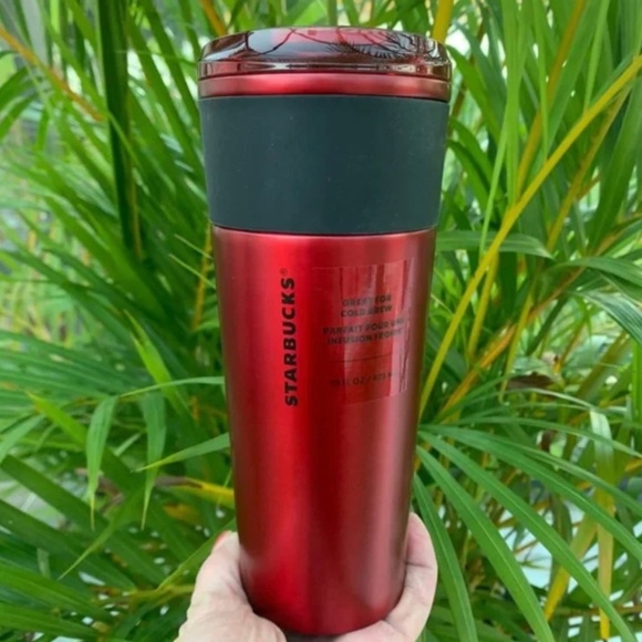 Starbucks Limited Release Candy Apple Red Stainless Steel Cold Brew Cup Tumbler - Picture 1 of 7
